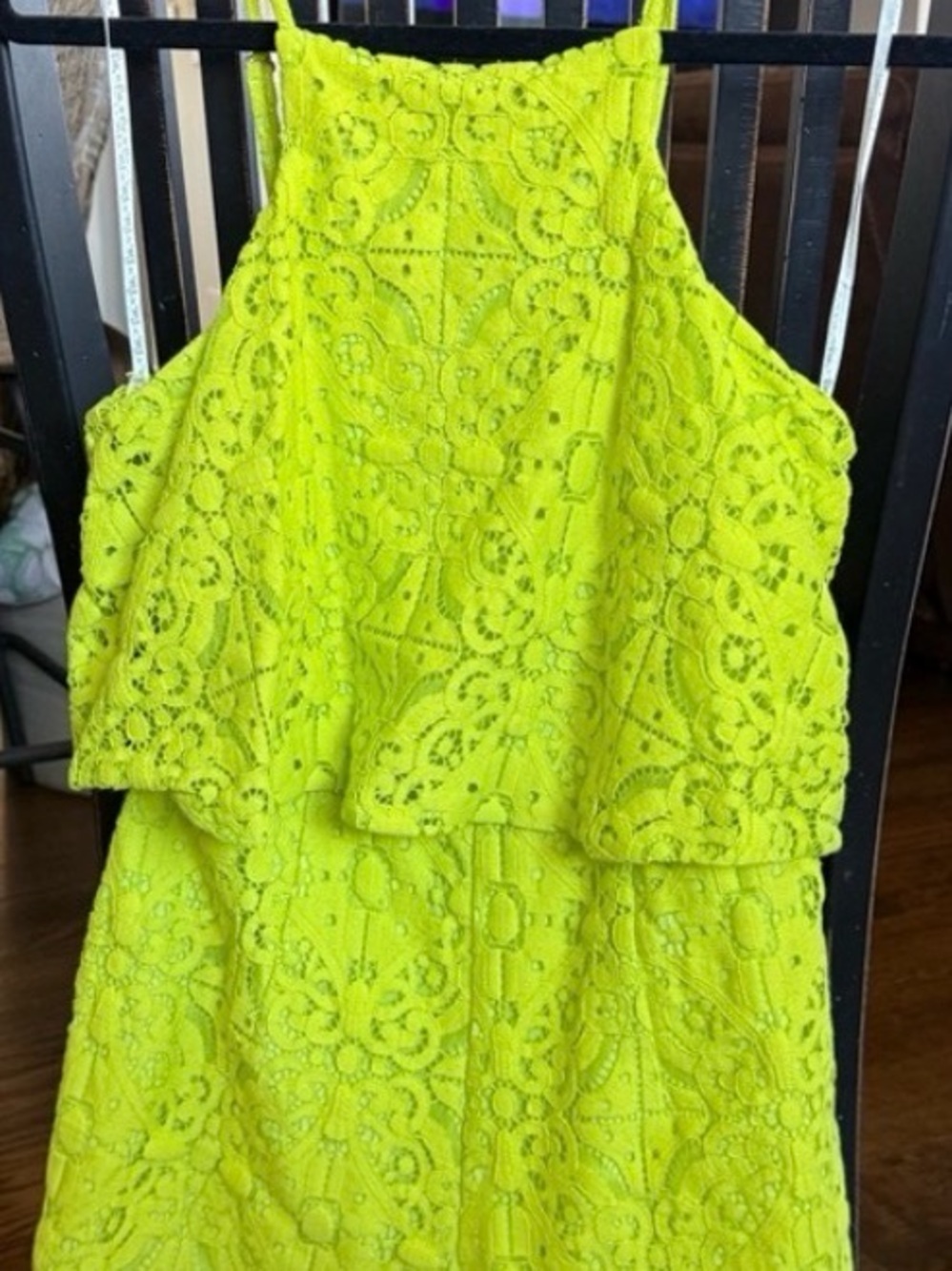 Lilly Pulitzer Neon Lime Lace Romper